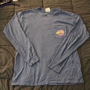 Old Row Men's Blue Long Sleeve Tee